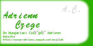 adrienn czege business card